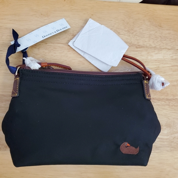 Dooney & Bourke Handbags - NWT Dooney & Bourke Black Nylon Pouchette Bag